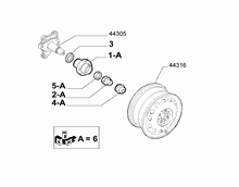44321-010 REAR FUSE AND HUB