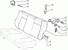 70613/00 REAR SEAT 