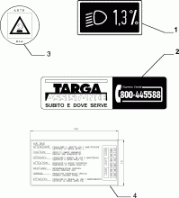 70750/00 ПРЕДУПР. ТАБЛИЧКИ И ИНСТРУКЦИИ