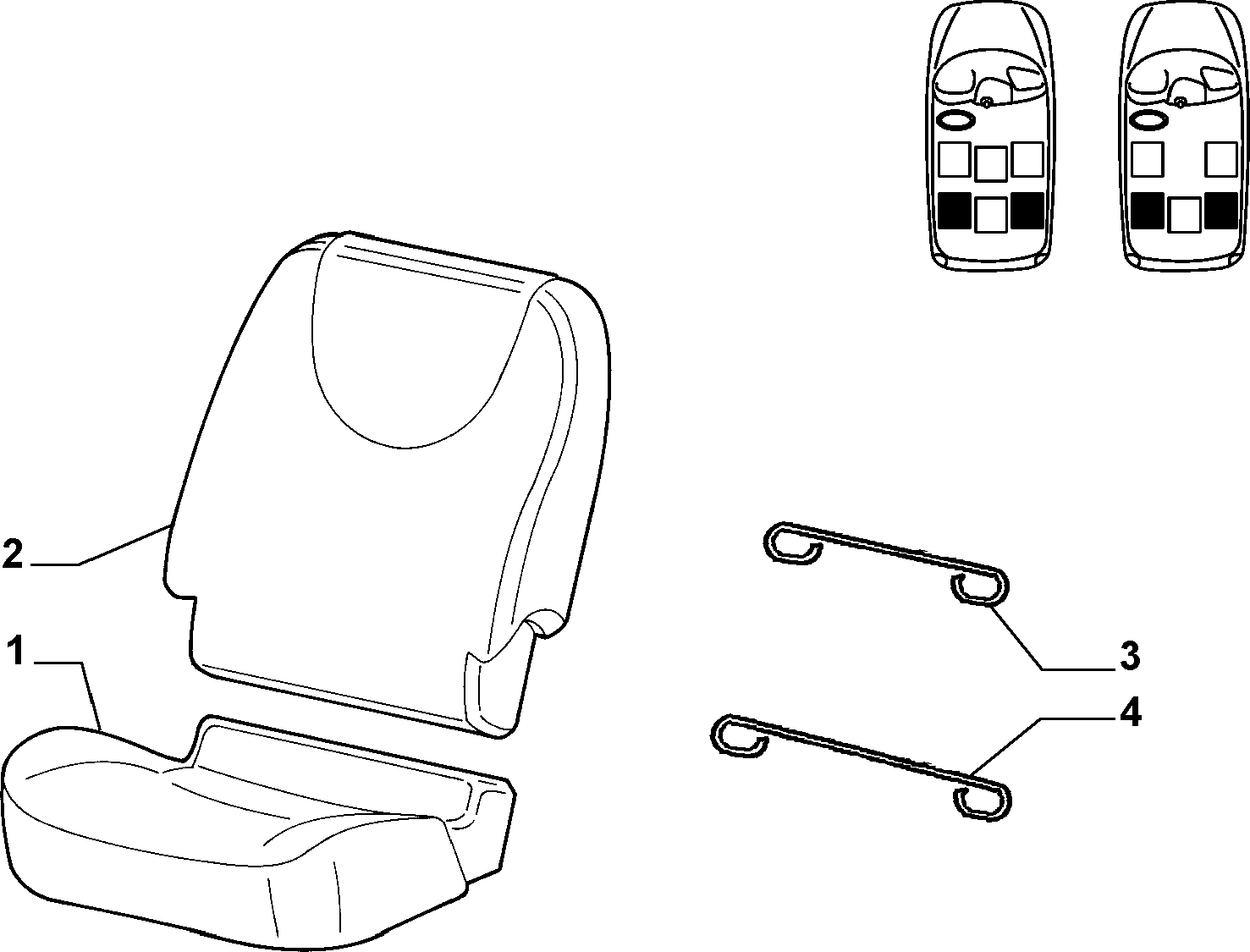 70615/00 REAR SEAT LINING