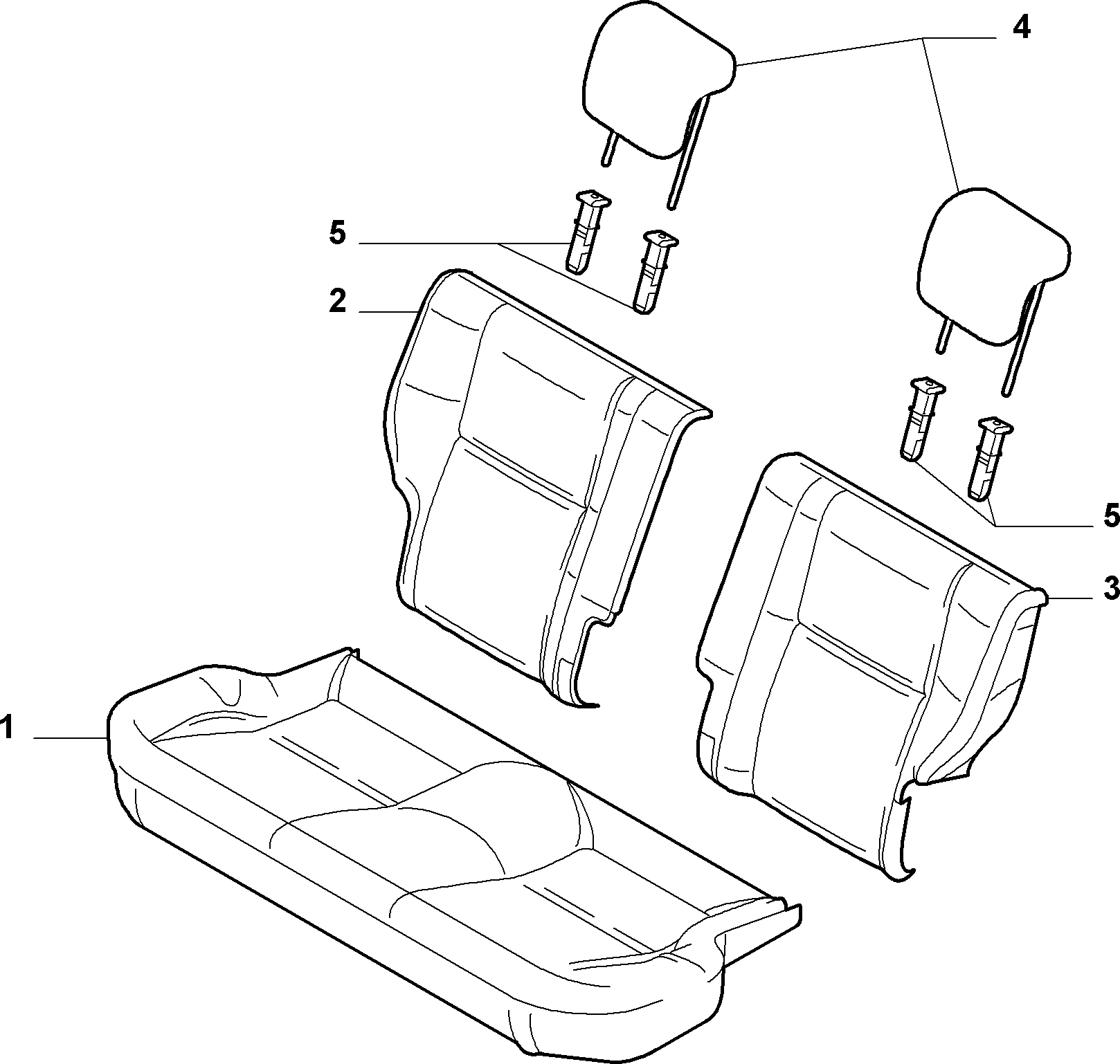 70615/08 REAR SEAT LINING