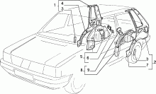 70003/00 КУЗОВ, РАМЫ (ЦЕНТРАЛЬНАЯ ЧАСТЬ) 