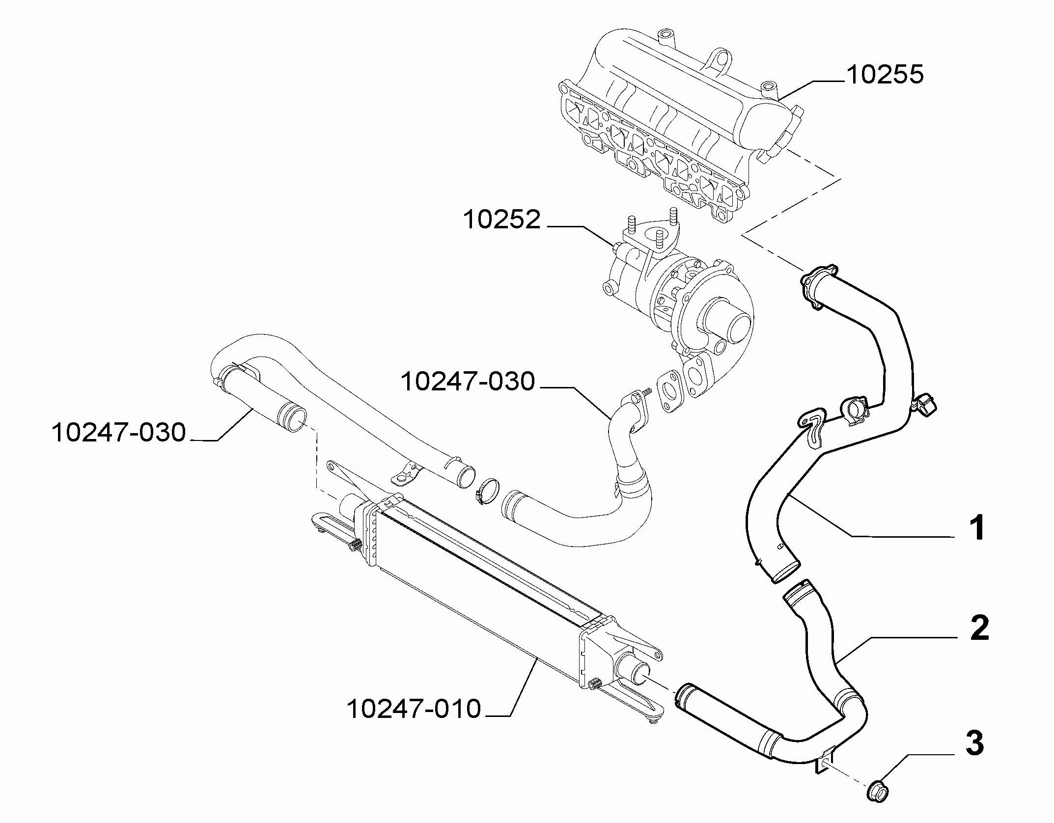 10247-020 COOLER PIPING SUCTION DUCT