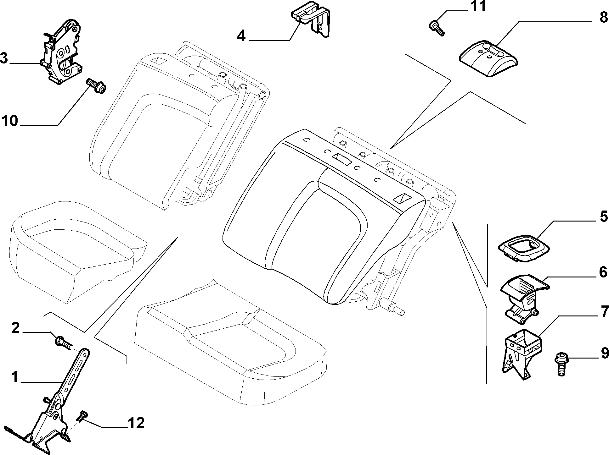 70613/10 REAR SEAT