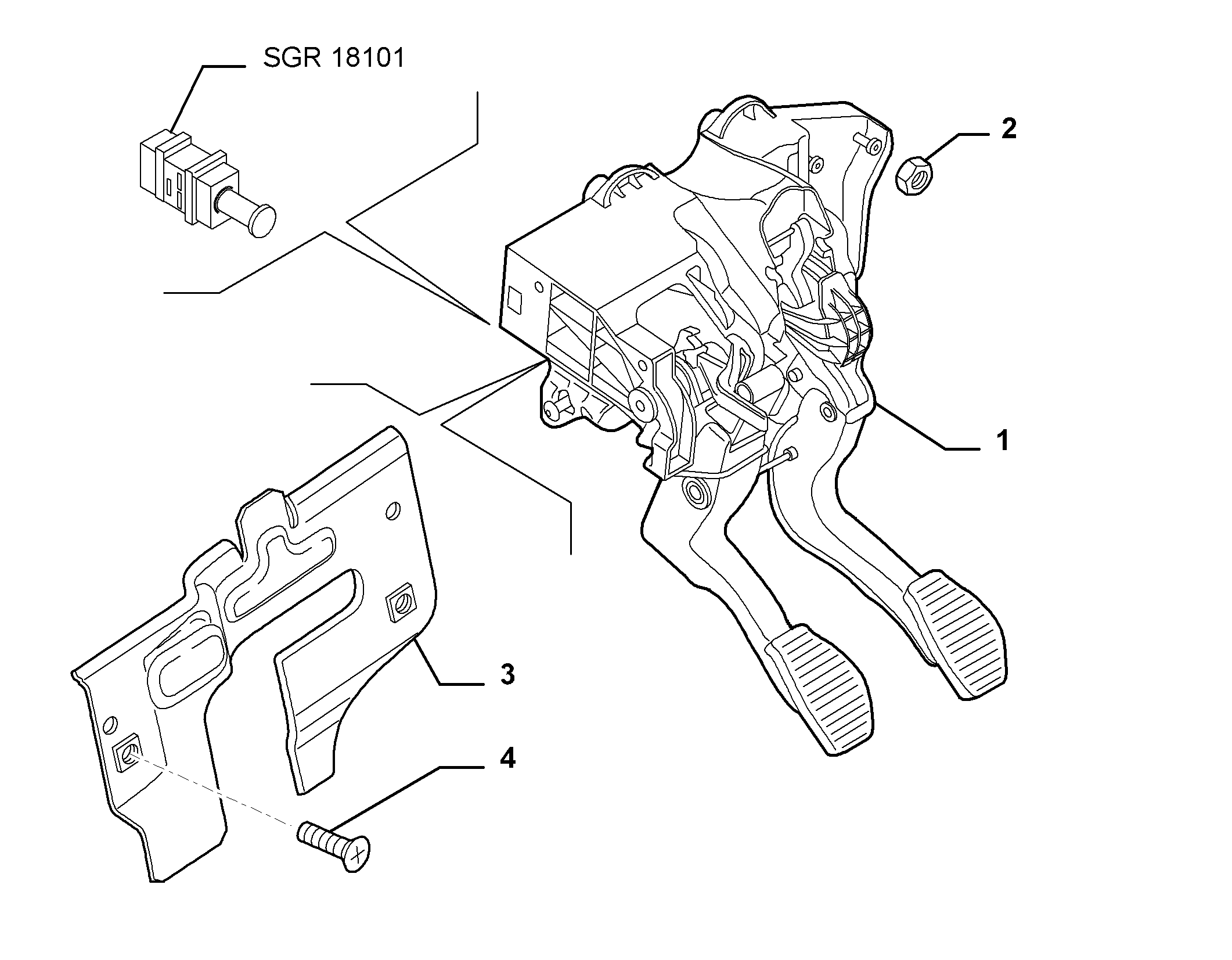 33101-010 RUDDER BAR