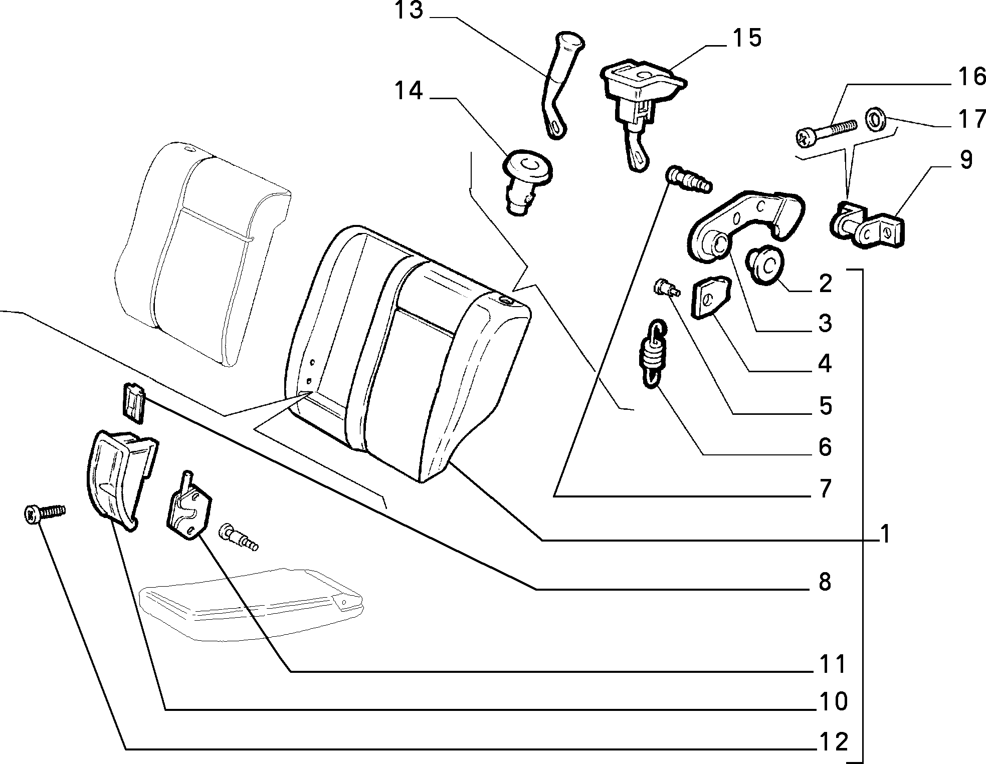 70613/02 REAR SEAT