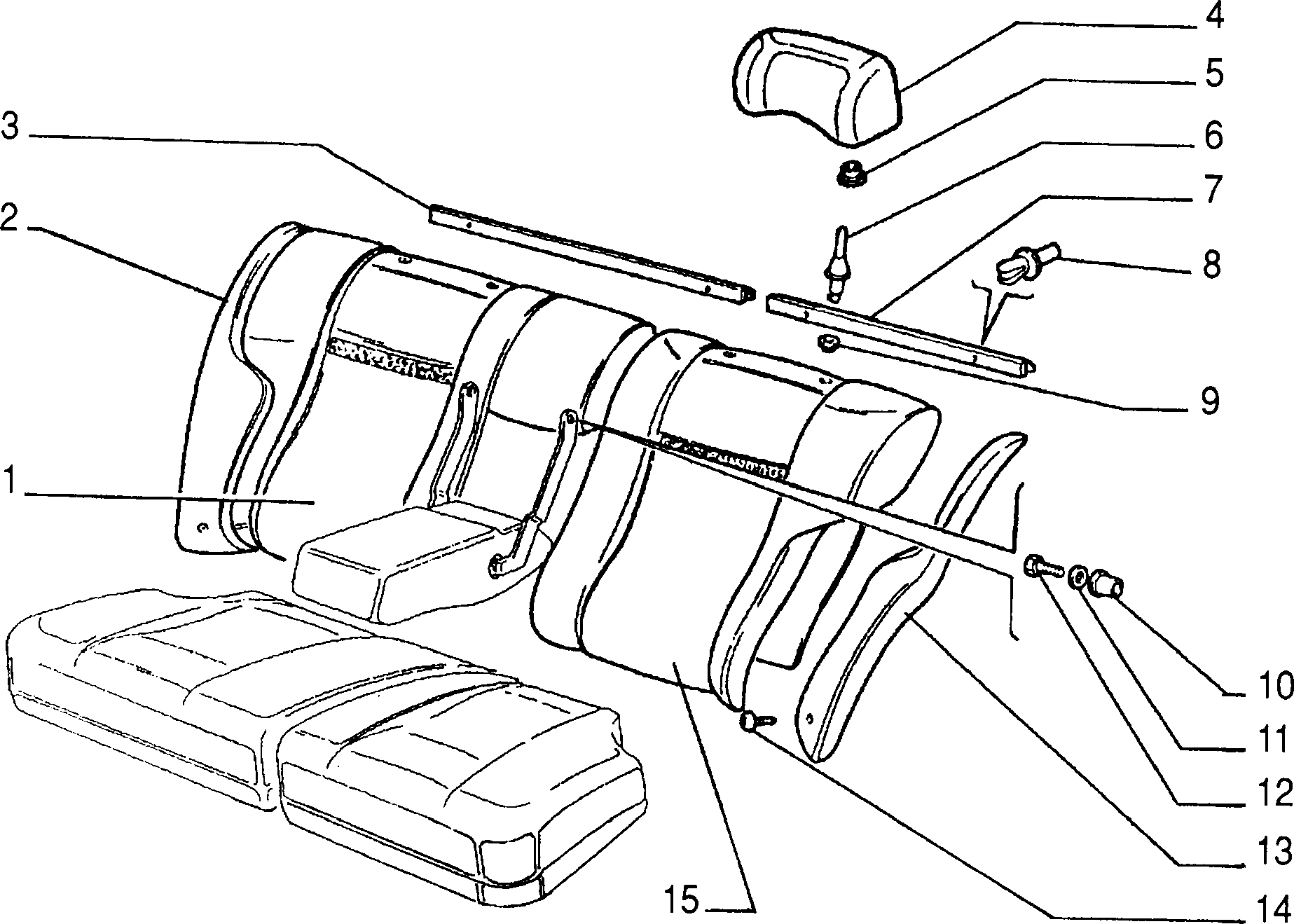 70613/01 REAR SEAT