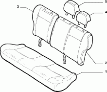 70615/13 REAR SEAT LINING