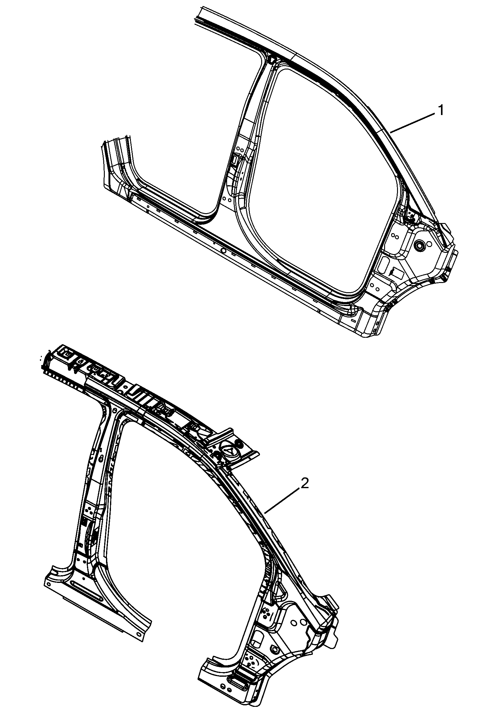 70019-020 REAR AND FRONT BEVELED SIDE FRAME