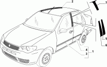 70712/00 НАРУЖНЫЕ НАКЛАДКИ И УПЛОТНИТЕЛИ