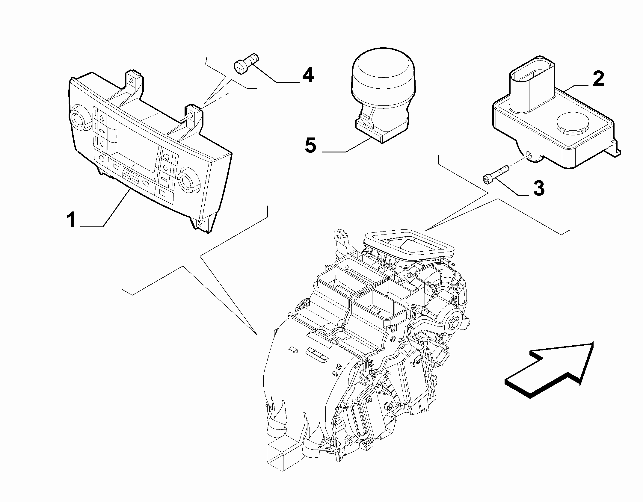 50101-020 HEATER/AIR CON