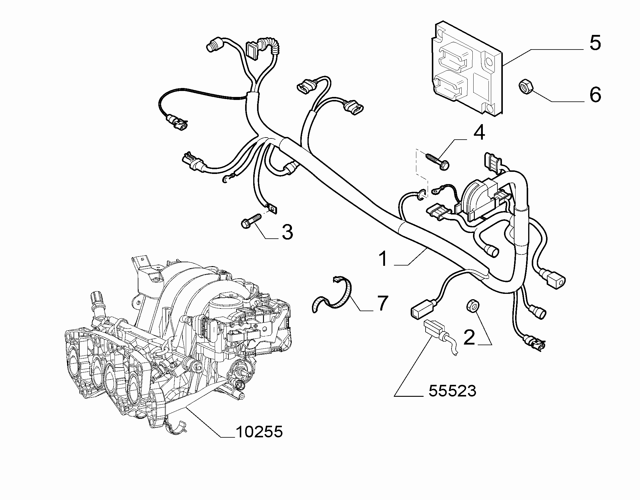 10226-041 CONTROL UNIT AND ENGINE CABLE ASSEMBLY