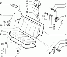 70613/00 REAR SEAT