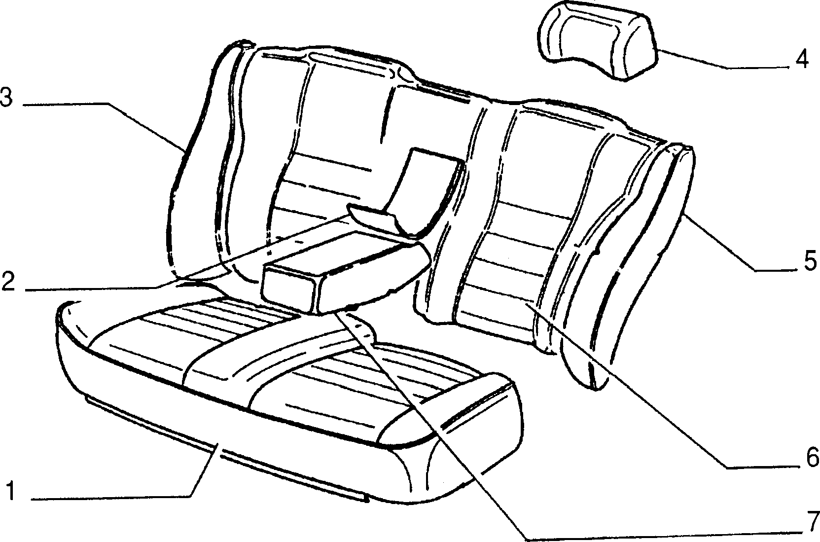 70615/00 REAR SEAT LINING 