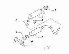 10258-030 REAR AND CENTRAL PIPES