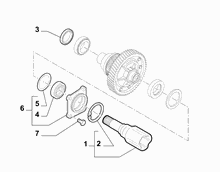 21220-010 GEARING AND HALF CRANKSHAFT