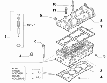 10101-020 CYLINDER HEAD AND GASKETS