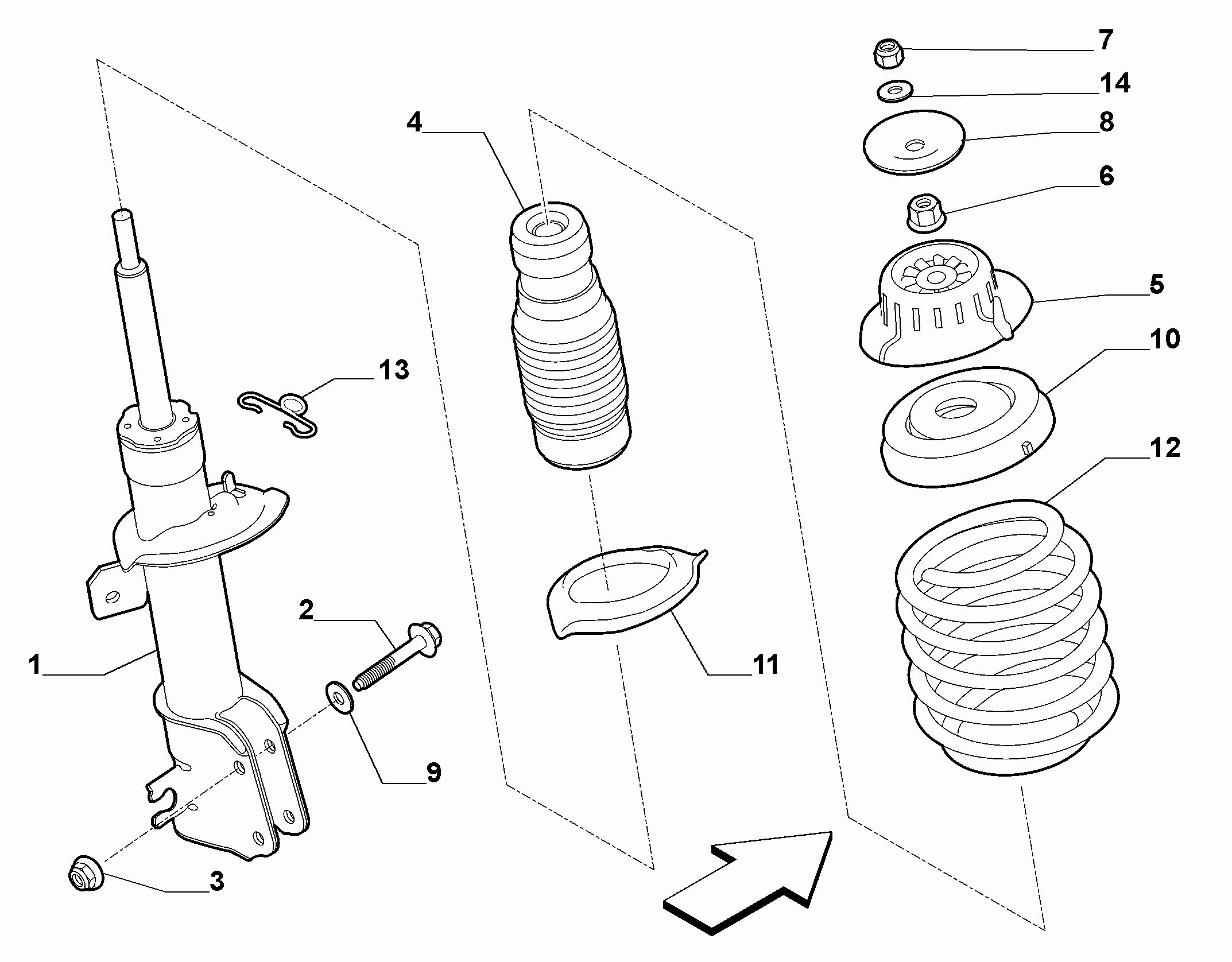 44301-020 SHOCK ABSORBERS AND LEAF SPRINGS
