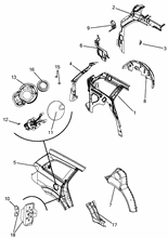 70019-020 REAR AND FRONT BEVELED SIDE FRAME