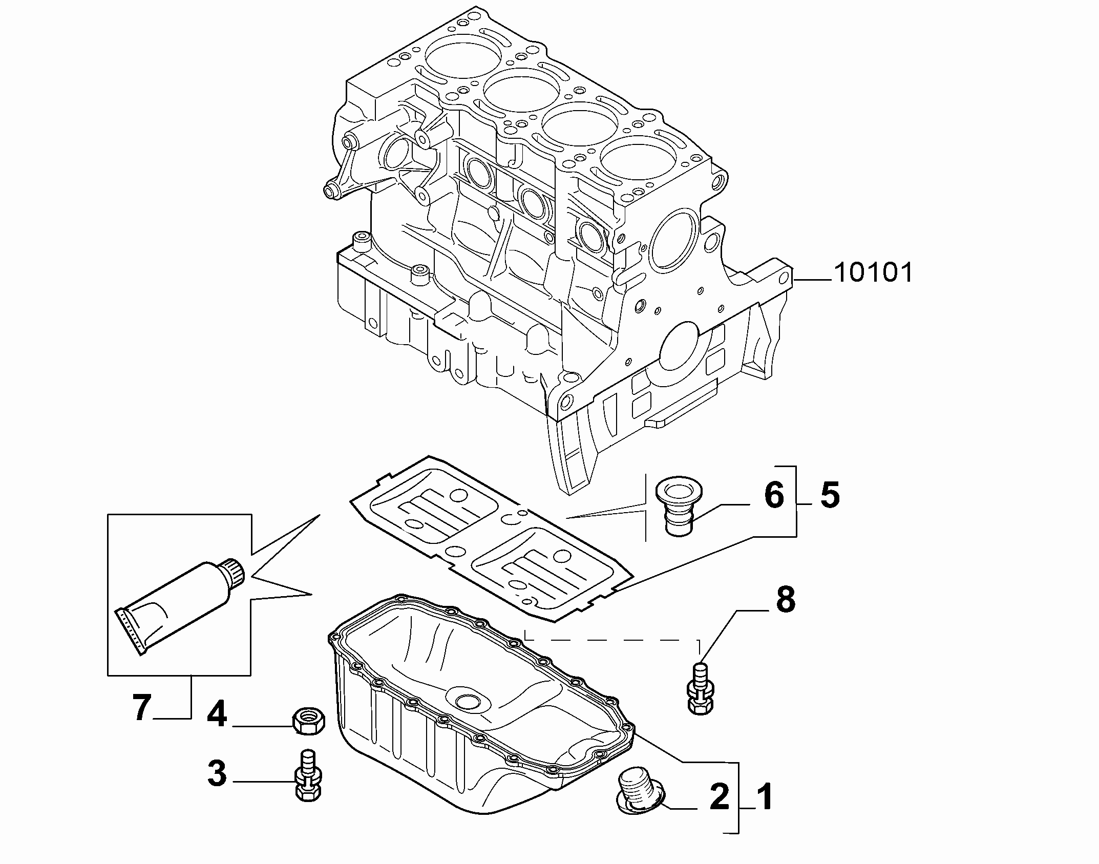 10102-010 OIL CAP AND FLOOR PANEL COVER