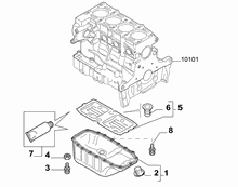 10102-010 OIL CAP AND FLOOR PANEL COVER