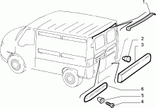 70712/00 НАРУЖНЫЕ НАКЛАДКИ И УПЛОТНИТЕЛИ 