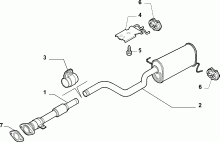 10258-030 REAR AND CENTRAL PIPES