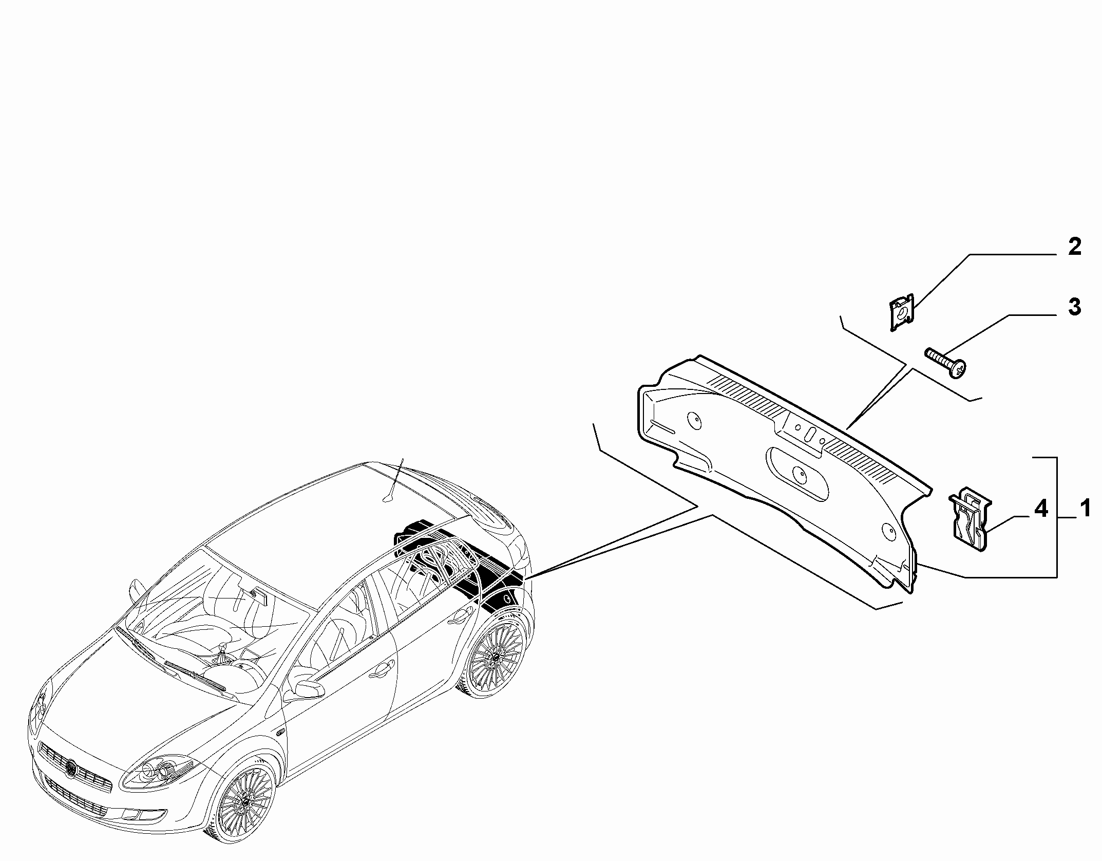 70526-020 REAR TRUNK INTERNAL LINING