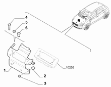 10225-020 INJECTION ECU AND ENGINE HARNESS FASTENERS