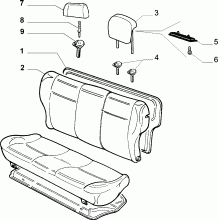 70613/00 REAR SEAT