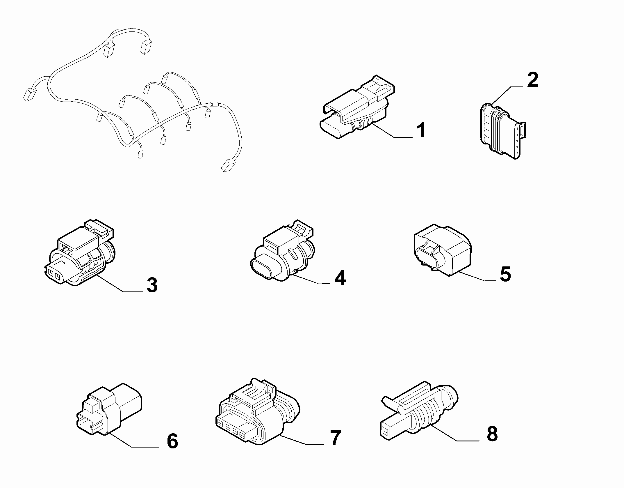 10226-060 ENGINE HARNESS CONNECTORS