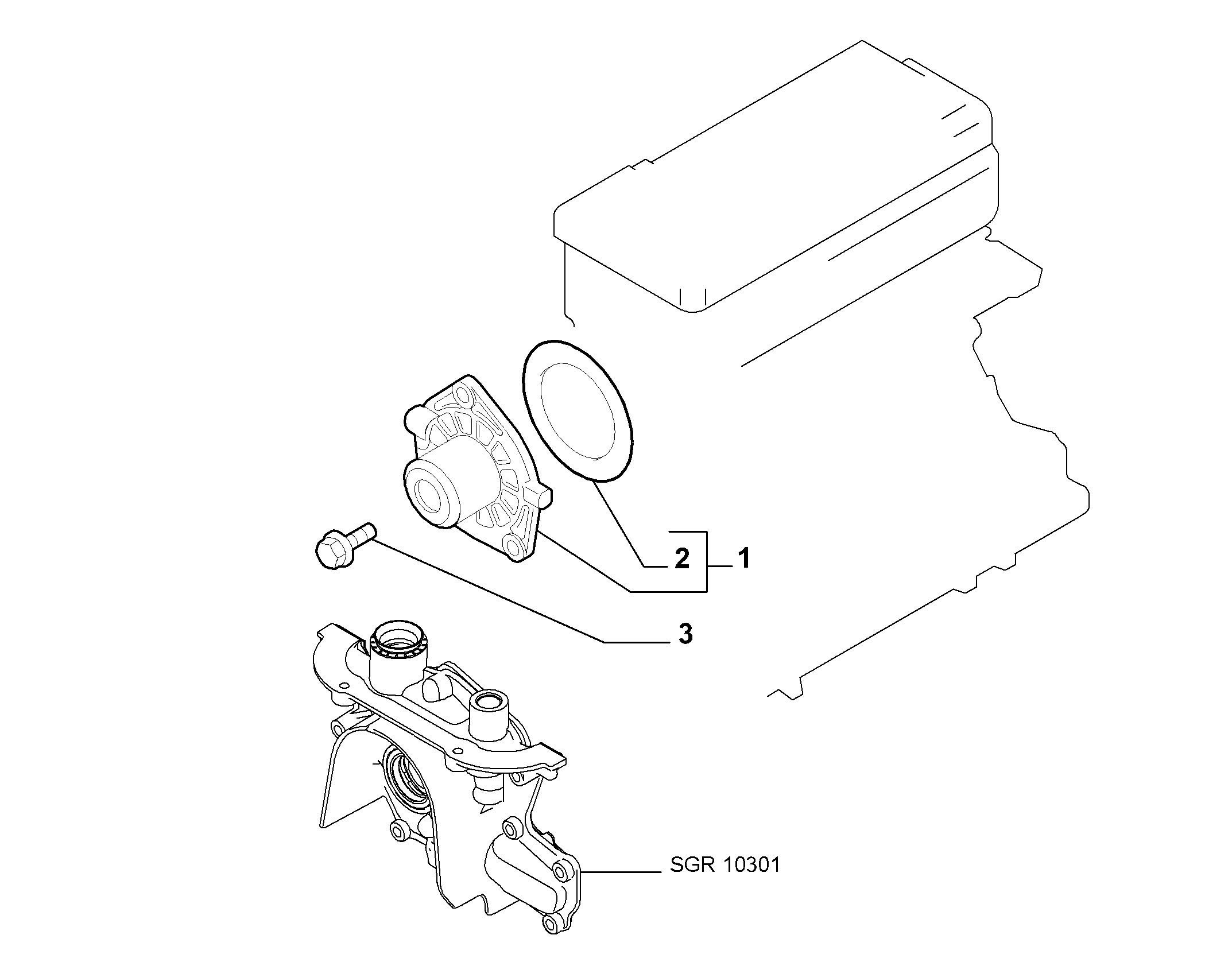 10402-010 WATER PUMP AND GASKETS