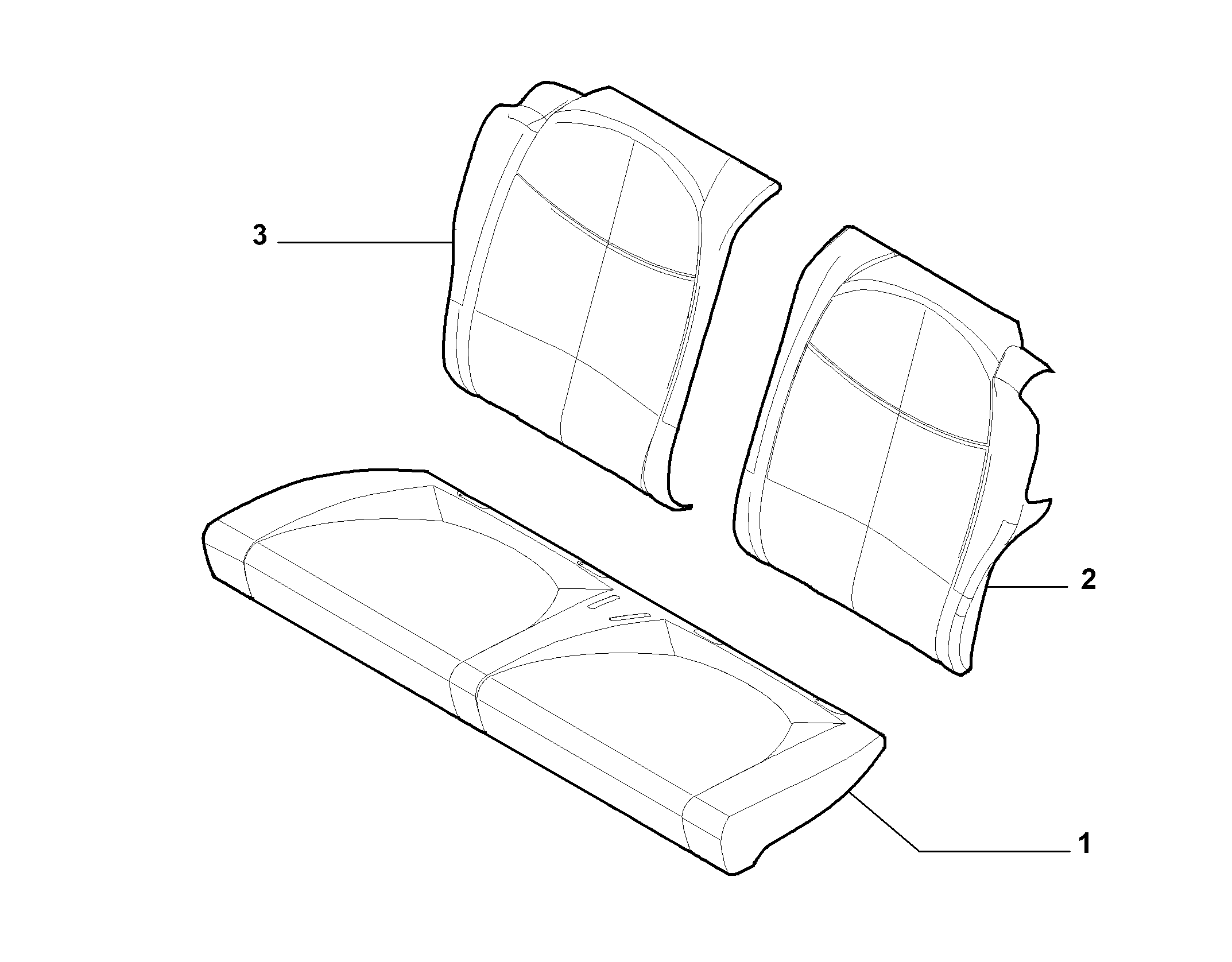 70613/01 REAR SEAT