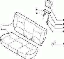 70613/03 REAR SEAT