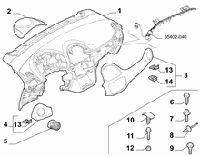 70502-010 DASHBOARD INSTRUMENT HOLDER