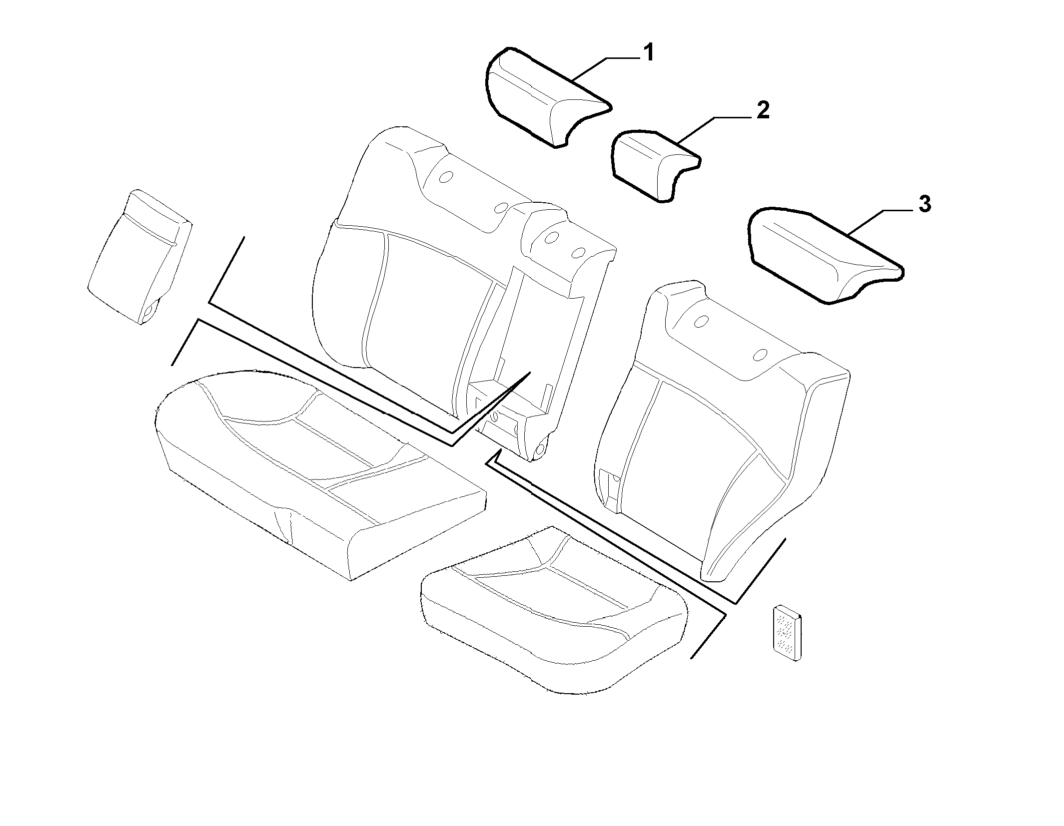70615/04 REAR SEAT LINING