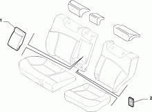 70615/03 REAR SEAT LINING