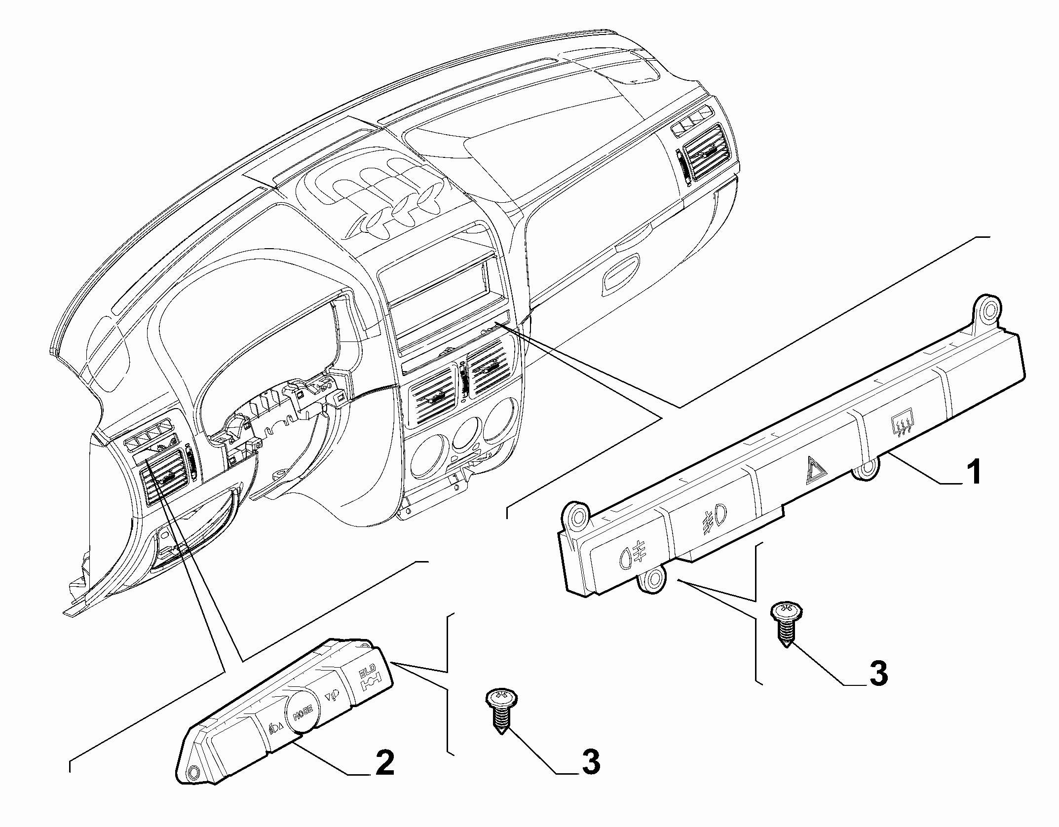 55503-020 DASHBOARD SWITCH