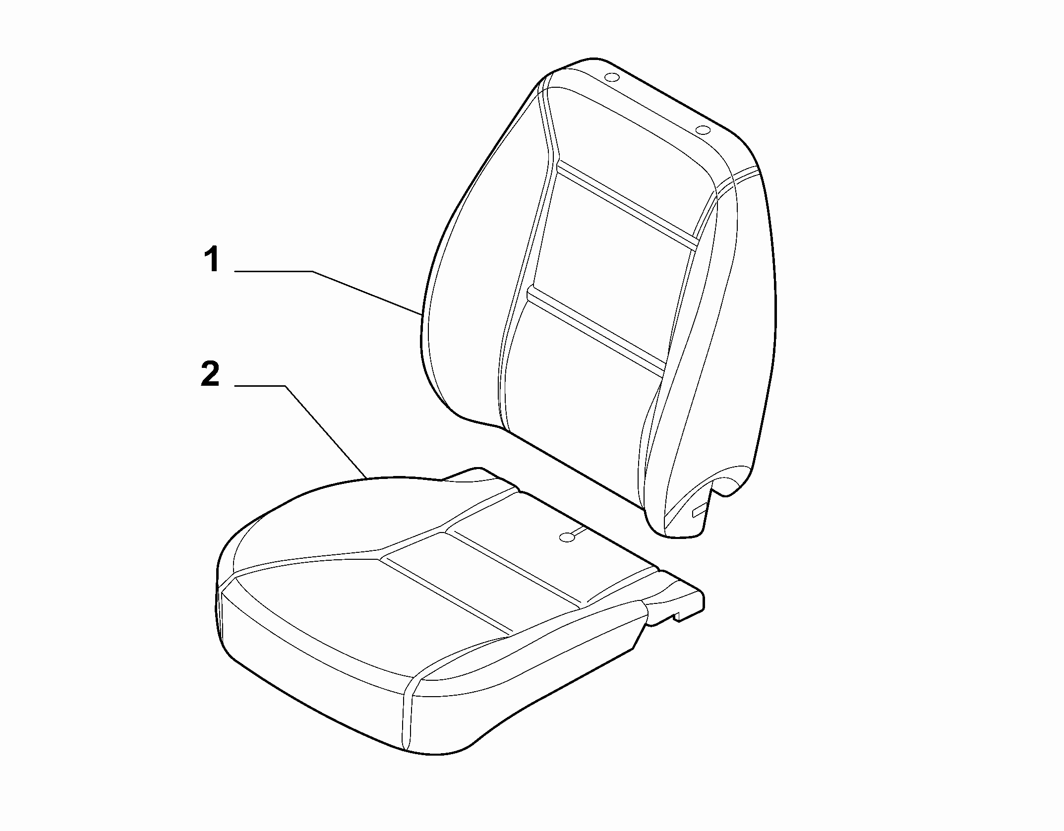 70601-010 FRONT SEAT PADDING