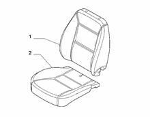 70601-010 FRONT SEAT PADDING