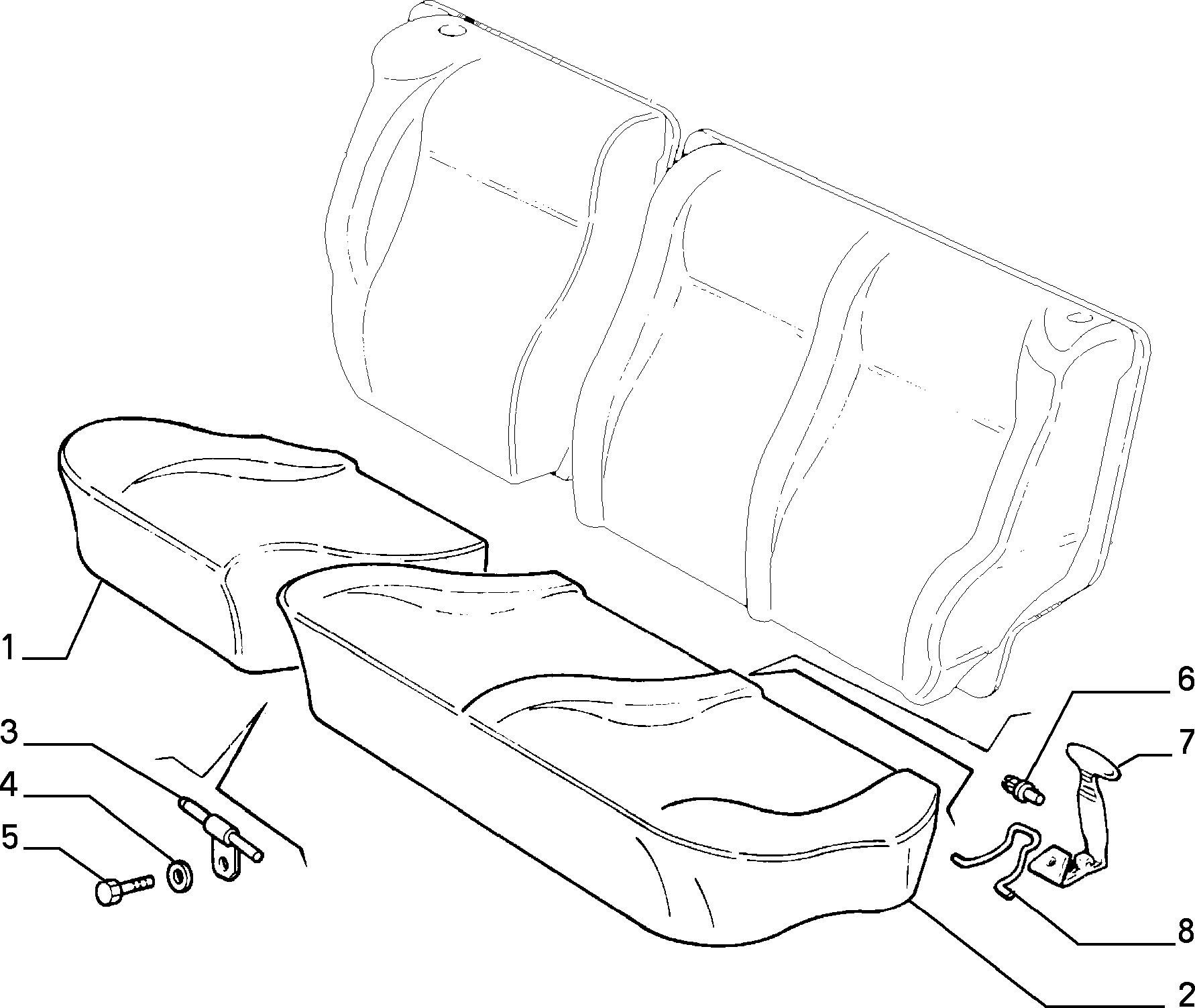 70613/01 REAR SEAT