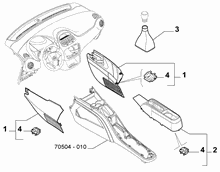 70504-040 COVERS  -  BEZELS - AIR DIFFUSER