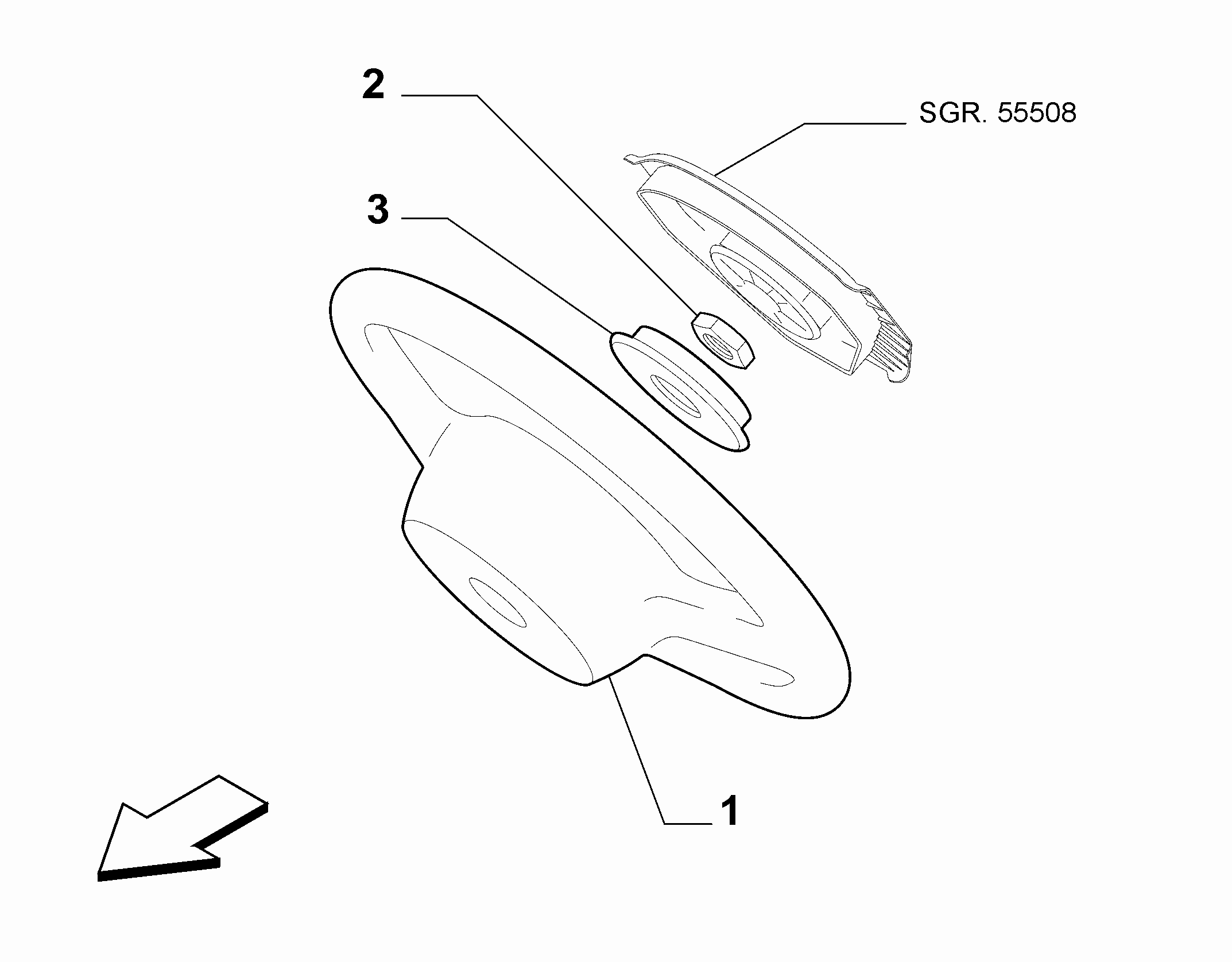 41201-010 STEERING WHEEL