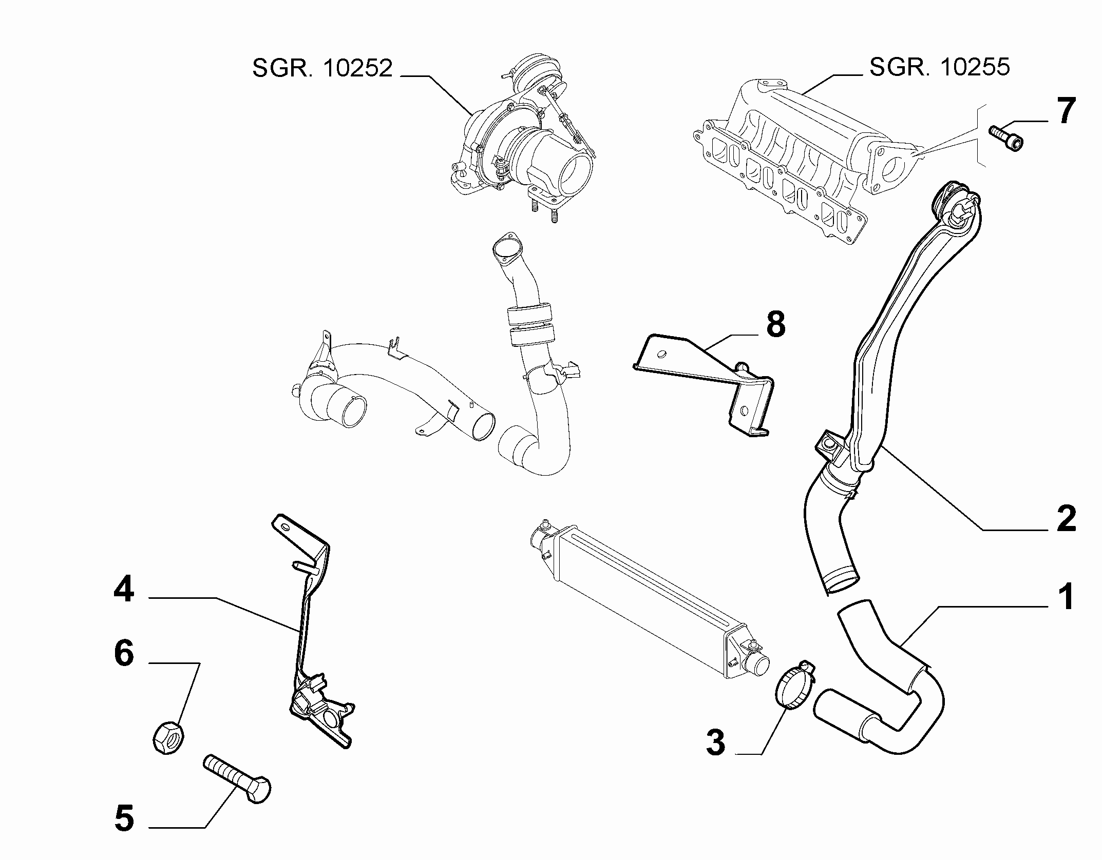 10247-020 COOLER PIPING SUCTION DUCT