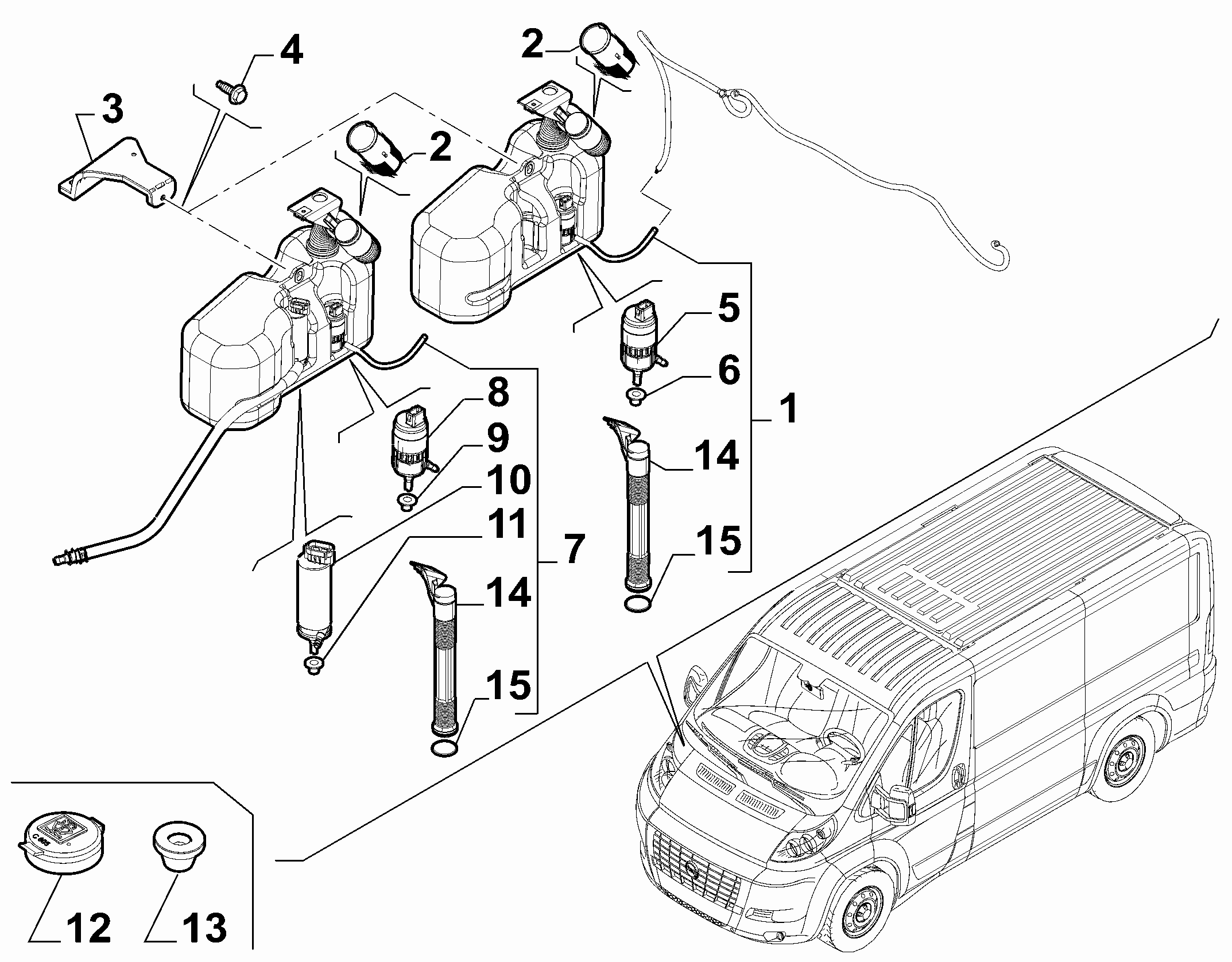 55514-030 WINDSHIELD WIPER RESERVOIR