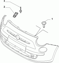 70726-020 FRONT BUMPER CLAMPS