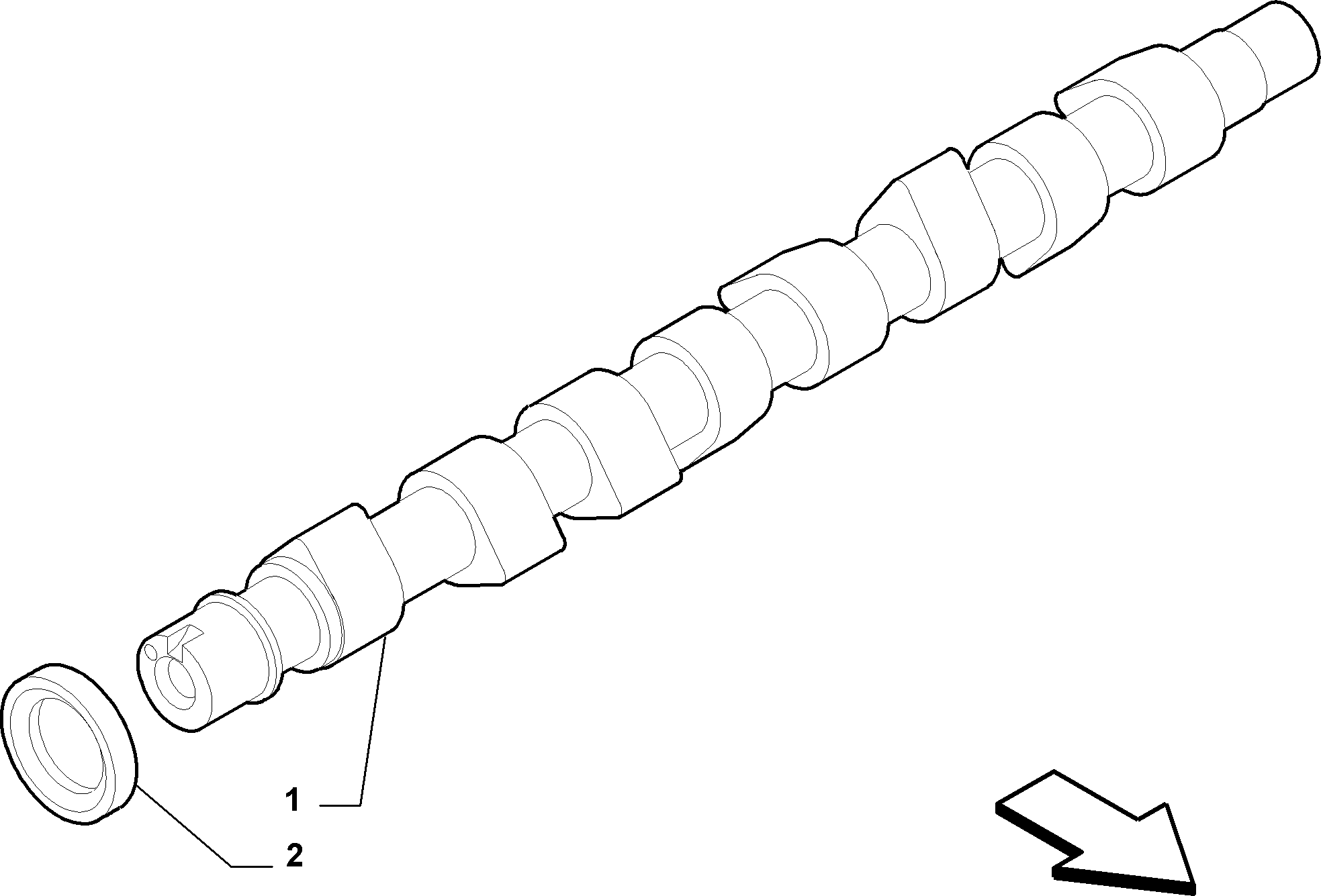 10107-010 CRANKSHAFT AND GEAR TIMING SYSTEM