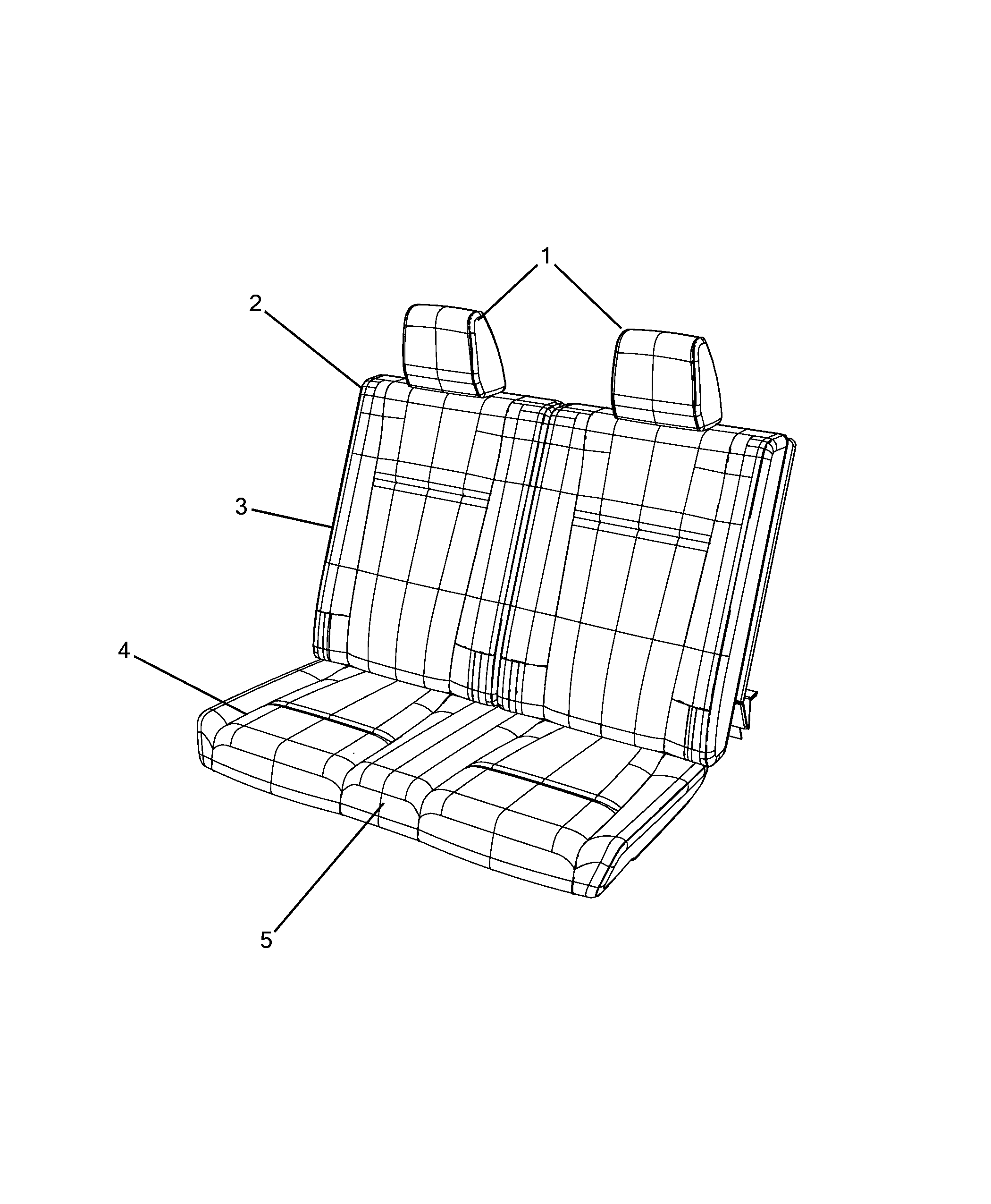 70615-030 THIRD ROW REAR SEAT COVERS