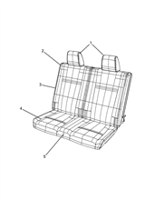 70615-030 THIRD ROW REAR SEAT COVERS