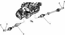 27402-010 ПОЛУОСИ ДИФФЕРЕНЦИАЛА 